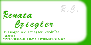 renata cziegler business card